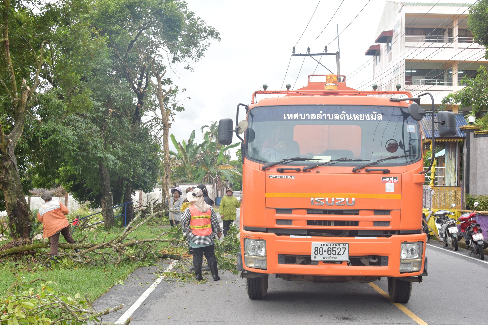 วันพฤหัสบดี ที่ 20 พฤศจิกายน 2568 เวลา 13.30 น. นายกูเปาซัน สุริยะสุนทร รองนายกเทศมนตรีตำบลตันหยงมัส มอบหมายให้นายอาแซ บูละหัวหน้างานรักษาความสะอาด พร้อมด้วยพนักงานรักษาความสะอาด กองสาธารณสุขและสิ่งแวดล้อม และพนักงานกองช่าง ลงพื้นที่พัฒนา กวาดขยะ ถางหญ้า ตัดกิ่งไม้ บริเวณโดยรอบถนนสาธารณะ เพื่อป้องกันไม่ให้กิ่งไม้กีดขวางการทางจราจร ความสะอาดเรียบร้อย และเป็นการสร้างความปลอดภัยให้กับประชาชนใช้ประโยนช์ในพื้นที่ ณ บริเวณถนนหน้ามูลนิธิโรงเรียน เจริญศึกษา ตำบลตันหยงมัส อำเภอระแงะ จังหวัดนราธิวาส 
--------------------------------------------------------------------------
#งานประชาสัมพันธ์เทศบาลตำบลตันหยงมัส
#เทศบาลตำบลตันหยงมัส
📝ข่าวโดย :วันเตาฟิต กาลิแซ
📸 ภาพถ่ายโดย :วันเตาฟิต กาลิแซ
--------------------------------------------------------------------------
📌งานประชาสัมพันธ์ กองยุทธศาสตร์และงบประมาณ ติดตามข้อมูลข่าวสารเพิ่มเติม ได้ที่
📱โทรศัพท์ : 0-7367-1364
📘Facebook: เทศบาลตำบลตันหยงมัส
📗Line OA : @131jynuc
💻Website: https://www.tanyongmat.go.th/front/event_all/0